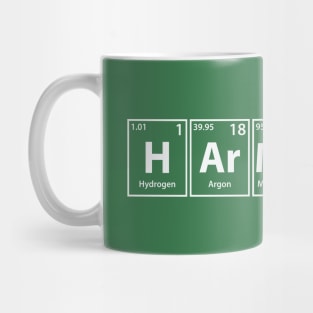 Harmony (H-Ar-Mo-N-Y) Periodic Elements Spelling Mug